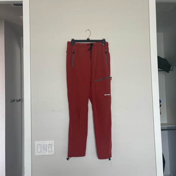 Baleaf Red Cargo Pants with Tapered Fit - Picture 1 of 5